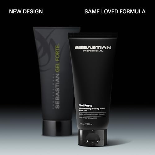 Sebastian Professional Gel Forte Strong-Hold Hair Styling Gel, 6.7 fl oz Avelisse