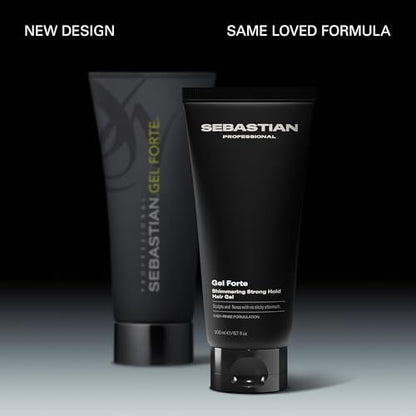 Sebastian Professional Gel Forte Strong-Hold Hair Styling Gel, 6.7 fl oz Avelisse