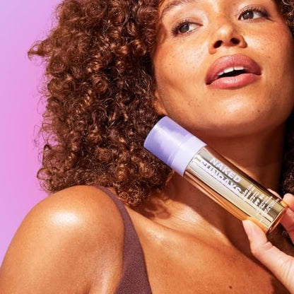 Naked Sundays SPF 50 Golden Glow Glitter Setting Spray – Shimmering Sunscreen Mist for Face & Body, Broad Spectrum UVA/UVB Protection, Lightweight Non-Greasy Finish, 75ml Avelisse
