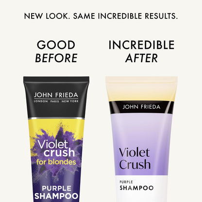 John Frieda Violet Crush Purple Shampoo and Conditioner Bundle - 8.3 Fl Oz Each (Pack of 2) Avelisse