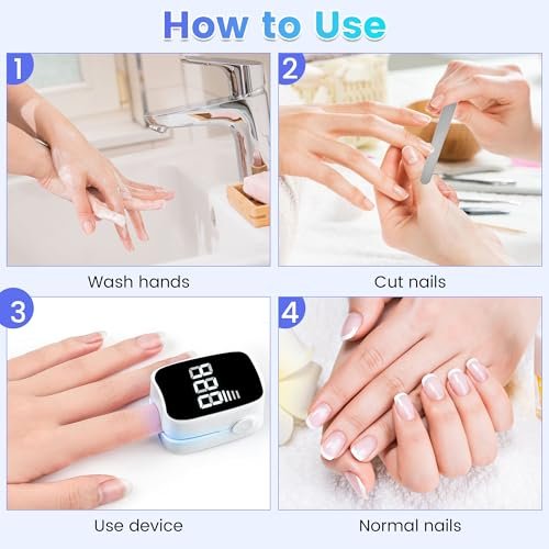 Baimistar Home Toenail Repair Treatment - 7-Minute Timer, Rechargeable Nail Repair Kit for Toenail & Fingernail (White, 1 Fl Oz) - görsel 3