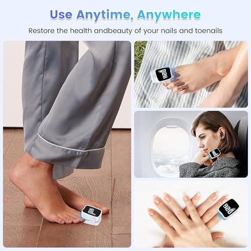 Baimistar Home Toenail Repair Treatment - 7-Minute Timer, Rechargeable Nail Repair Kit for Toenail & Fingernail (White, 1 Fl Oz) - görsel 9