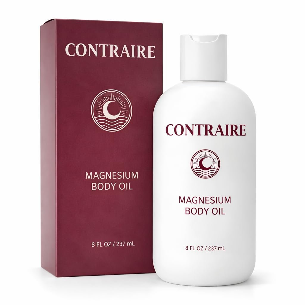 Contraire Premium Magnesium Oil for Sleep - Pure Topical Magnesium Chloride Body Oil - Silky Fast-Absorbing Non-Sticky Nourishing Formula - Calming Nighttime Relaxation Ritual for Deep Restful Sleep Avelisse