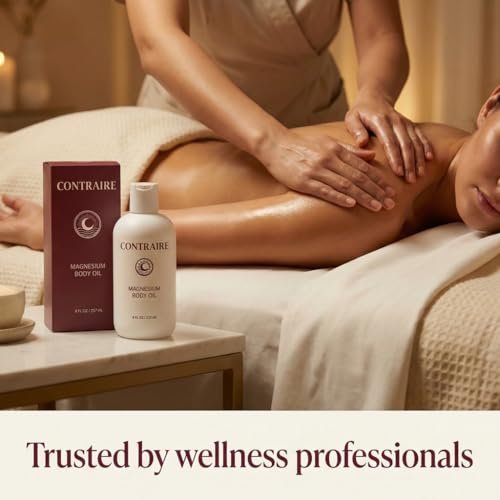 Contraire Premium Magnesium Oil for Sleep - Pure Topical Magnesium Chloride Body Oil - Silky Fast-Absorbing Non-Sticky Nourishing Formula - Calming Nighttime Relaxation Ritual for Deep Restful Sleep Avelisse