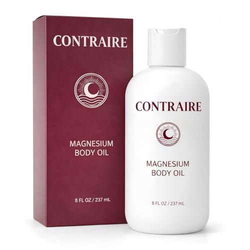 Contraire Premium Magnesium Oil for Sleep - Pure Topical Magnesium Chloride Body Oil - Silky Fast-Absorbing Non-Sticky Nourishing Formula - Calming Nighttime Relaxation Ritual for Deep Restful Sleep Avelisse
