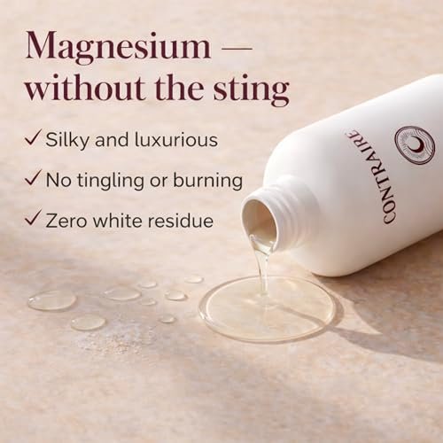 Contraire Premium Magnesium Oil for Sleep - Pure Topical Magnesium Chloride Body Oil - Silky Fast-Absorbing Non-Sticky Nourishing Formula - Calming Nighttime Relaxation Ritual for Deep Restful Sleep Avelisse