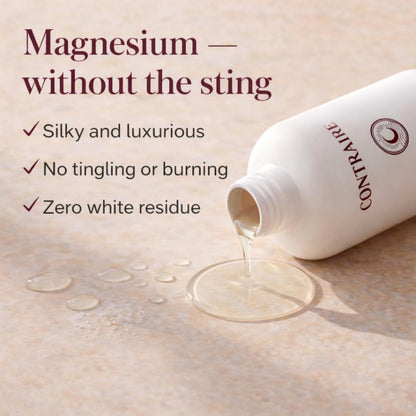 Contraire Premium Magnesium Oil for Sleep - Pure Topical Magnesium Chloride Body Oil - Silky Fast-Absorbing Non-Sticky Nourishing Formula - Calming Nighttime Relaxation Ritual for Deep Restful Sleep Avelisse