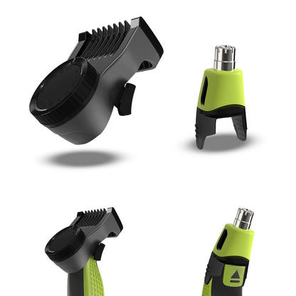 GORLENT 14-in-1 Adjustable Guards and Nose Trimmer Replacement Blade for One Shaver Blades QP Series – Safe & Efficient Nose & Facial Detail Trimming Avelisse