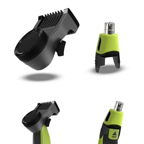 GORLENT 14-in-1 Adjustable Guards and Nose Trimmer Replacement Blade for One Shaver Blades QP Series – Safe & Efficient Nose & Facial Detail Trimming Avelisse