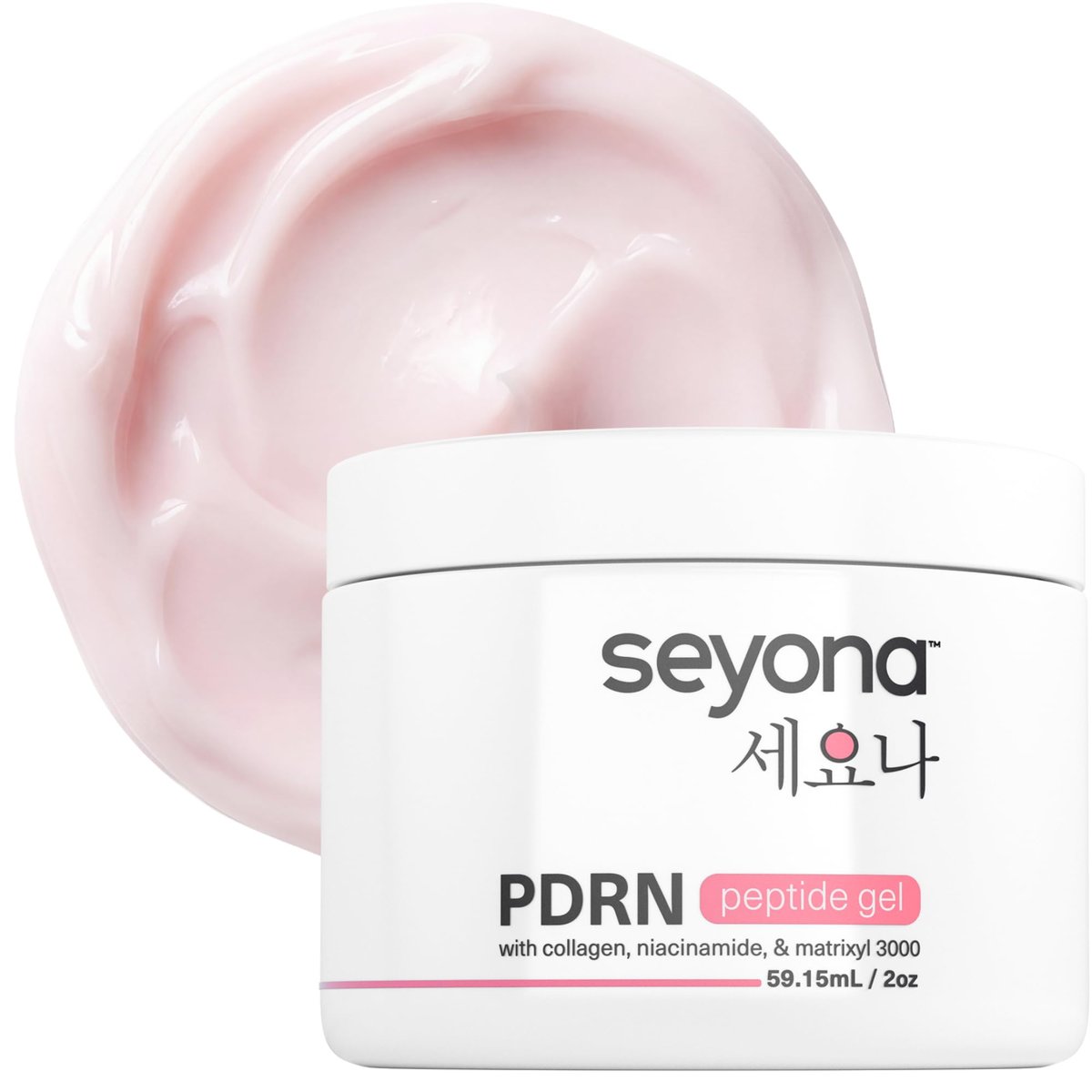 Seyona Advanced PDRN Peptide Gel – Salmon DNA Collagen Moisturizer with Matrixyl 3000, Niacinamide & Peptide Complex – Lightweight Korean Skincare Beauty Face Gel for Firm, Radiant-Looking Skin – 2oz Avelisse