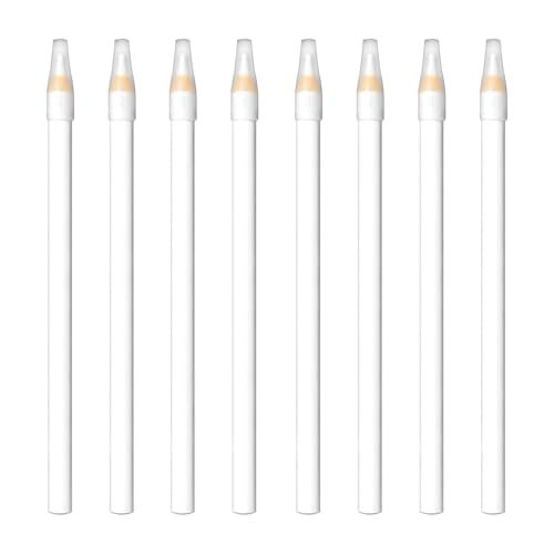 8-Piece White Nail Whitening Pencil Set for DIY French Manicure - Brightening Tools (17 cm) - görsel 2