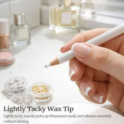 8-Piece White Nail Whitening Pencil Set for DIY French Manicure - Brightening Tools (17 cm)