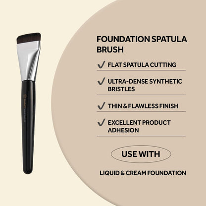 STUDIO17 Spatula Foundation Brush 422 – Korean Professional Flat Base Makeup Brush for Liquid & Cream Foundation