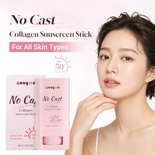 Gaayou No Cast Sunscreen Stick SPF PA50++++ - Korean Collagen Sun Stick for Face & Body, Soothing Moisture Matte Finish, Non Sticky, No White Cast - görsel 4