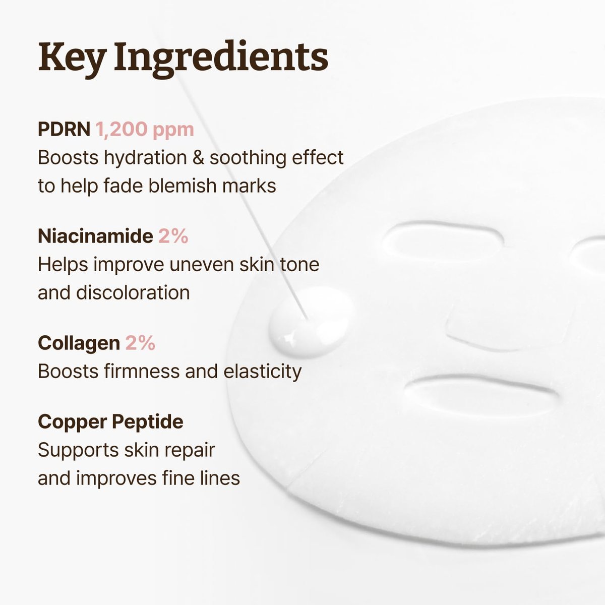 Dr.Reju-All Advanced PDRN Rejuvenating Mask – Face & Neck Korean Sheet Mask with 1,200 ppm PDRN, Collagen & Copper Peptides (4-Pack) Avelisse