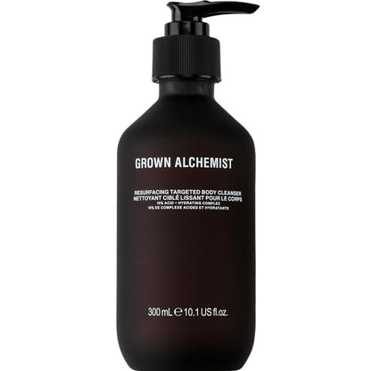 Grown Alchemist Resurfacing Targeted Body Cleanser – Acne Body Wash & Exfoliator for Keratosis Pilaris with Salicylic, Lactic & Glycolic Acids, 300mL Avelisse
