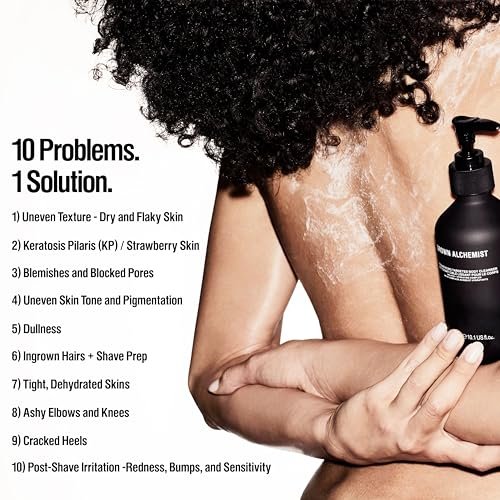 Grown Alchemist Resurfacing Targeted Body Cleanser – Acne Body Wash & Exfoliator for Keratosis Pilaris with Salicylic, Lactic & Glycolic Acids, 300mL Avelisse