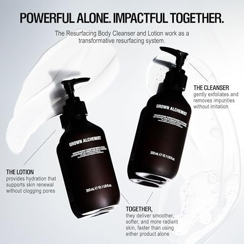 Grown Alchemist Resurfacing Targeted Body Cleanser – Acne Body Wash & Exfoliator for Keratosis Pilaris with Salicylic, Lactic & Glycolic Acids, 300mL Avelisse