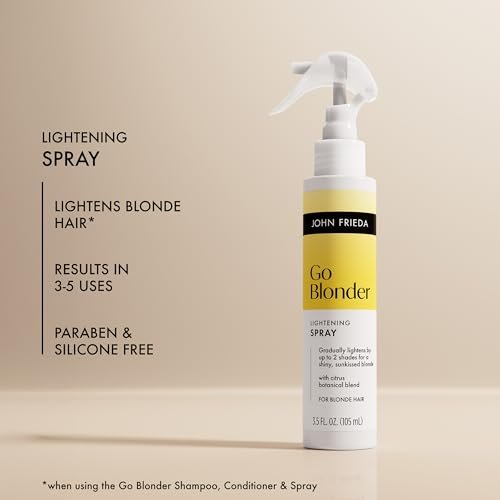 John Frieda Go Blonder Lightening Spray for Blonde Hair, 3.5 fl oz (Pack of 2) Avelisse