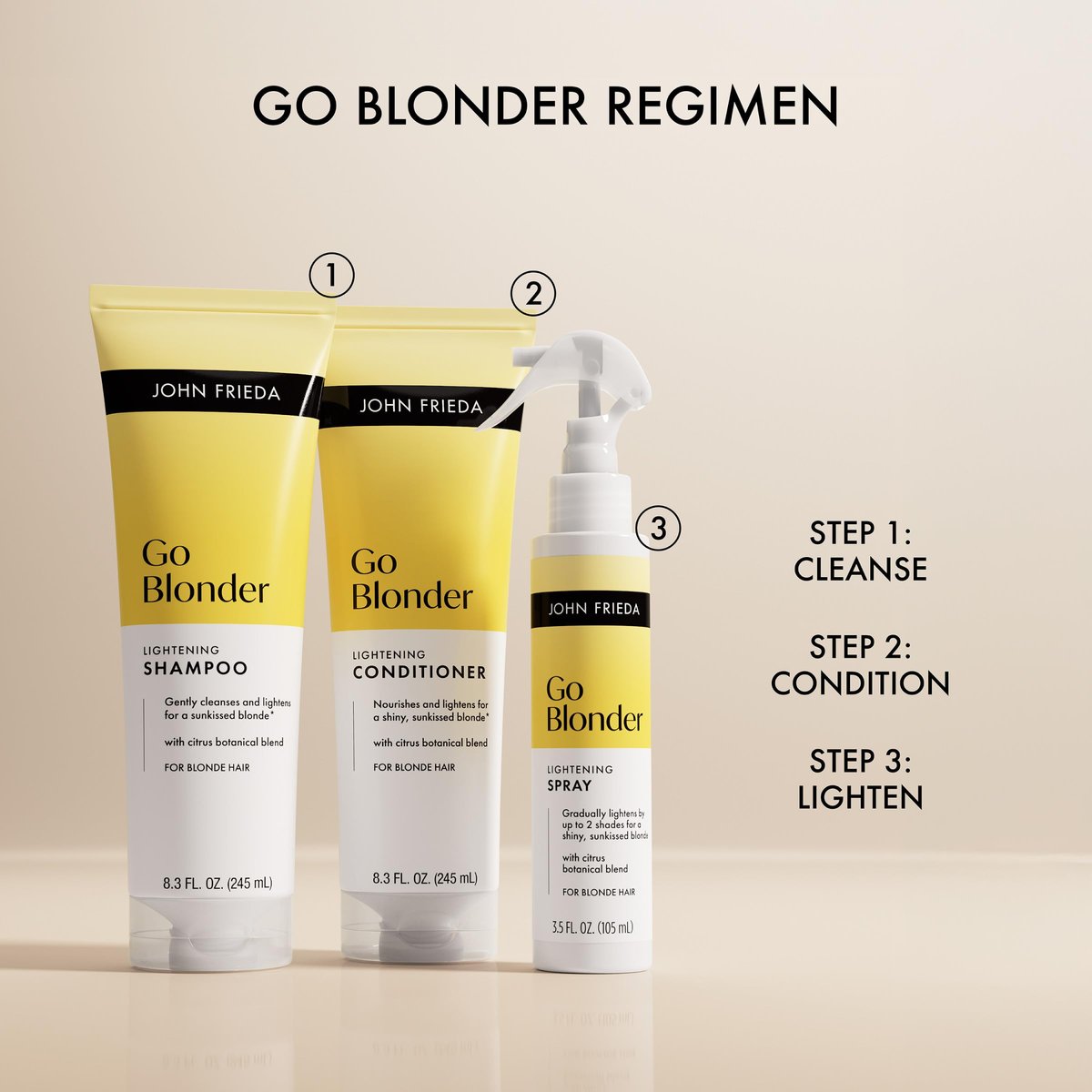 John Frieda Go Blonder Lightening Spray for Blonde Hair, 3.5 fl oz (Pack of 2) Avelisse