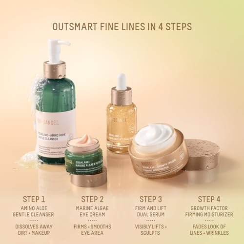 BIOSSANCE Anti Aging Face Moisturizer with Growth Factor, Peptides & Vegan Collagen – Firming Face and Neck Cream for Wrinkles, Fine Lines – Squalane Peptide Collagen Moisturizer for Aging Skin 50ml Avelisse