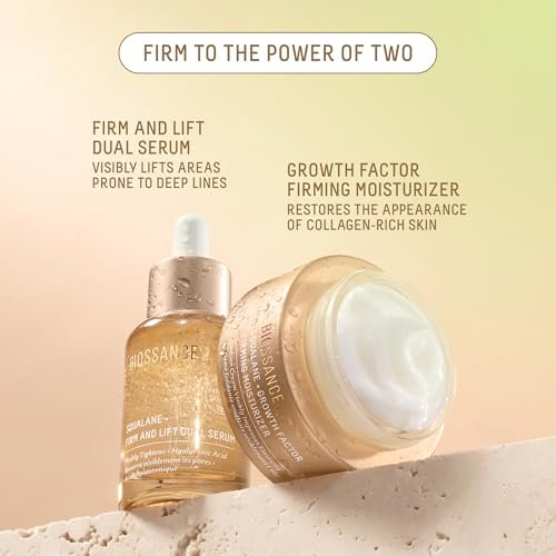 BIOSSANCE Anti Aging Face Moisturizer with Growth Factor, Peptides & Vegan Collagen – Firming Face and Neck Cream for Wrinkles, Fine Lines – Squalane Peptide Collagen Moisturizer for Aging Skin 50ml Avelisse