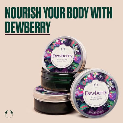 The Body Shop Dewberry Body Butter – 96hr Hydration with Rich Shea Butter for Dry Skin, Fruity Floral Scent, Vegan, 50 ml Avelisse