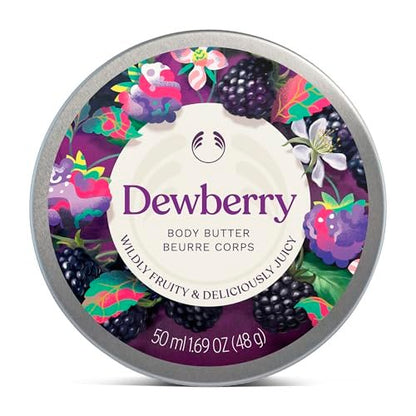 The Body Shop Dewberry Body Butter – 96hr Hydration with Rich Shea Butter for Dry Skin, Fruity Floral Scent, Vegan, 50 ml Avelisse