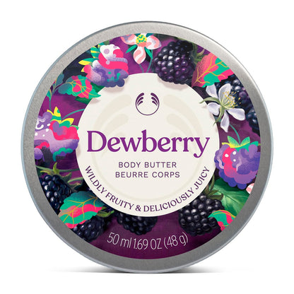 The Body Shop Dewberry Body Butter – 96hr Hydration with Rich Shea Butter for Dry Skin, Fruity Floral Scent, Vegan, 50 ml Avelisse