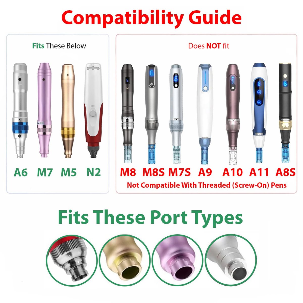 12 Pin Microneedling Replacement Cartridges – 0.25 mm Cosmetic Length, Bayonet-Fit, Compatible with A6 N2 M5 M7 Pens, Home Beauty Use – 10 Pack Avelisse