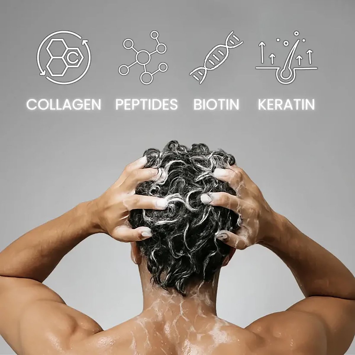 The Men Pen Peptide-Powered Shampoo & Conditioner Set for Men – Strengthening, Thickening Hair Care with Biotin, Keratin & Collagen – Tobacco Reserve & Vanilla Husk Scent – 250ml - görsel 5