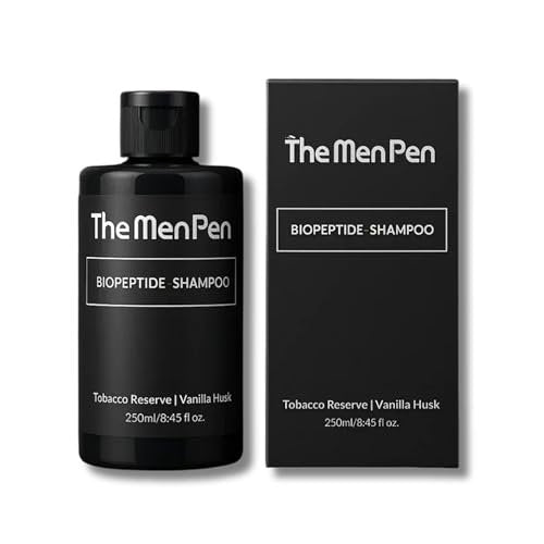 The Men Pen Peptide-Powered Shampoo & Conditioner Set for Men – Strengthening, Thickening Hair Care with Biotin, Keratin & Collagen – Tobacco Reserve & Vanilla Husk Scent – 250ml - görsel 2