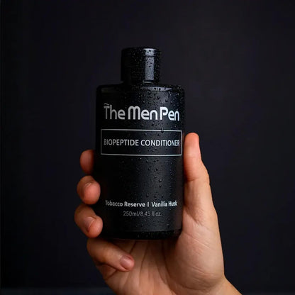 The Men Pen Peptide-Powered Shampoo & Conditioner Set for Men – Strengthening, Thickening Hair Care with Biotin, Keratin & Collagen – Tobacco Reserve & Vanilla Husk Scent – 250ml