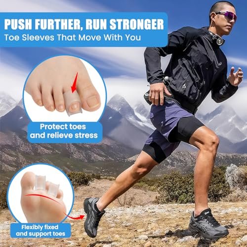 CEYOME Hammer Toe Straighteners for Women & Men – 8 Pack Toe Splints for Bent, Claw & Curled Toes – Gel Toe Corrector Supports Alignment for Walking, Standing, Running – 3 Sizes (S/M/L) - görsel 6