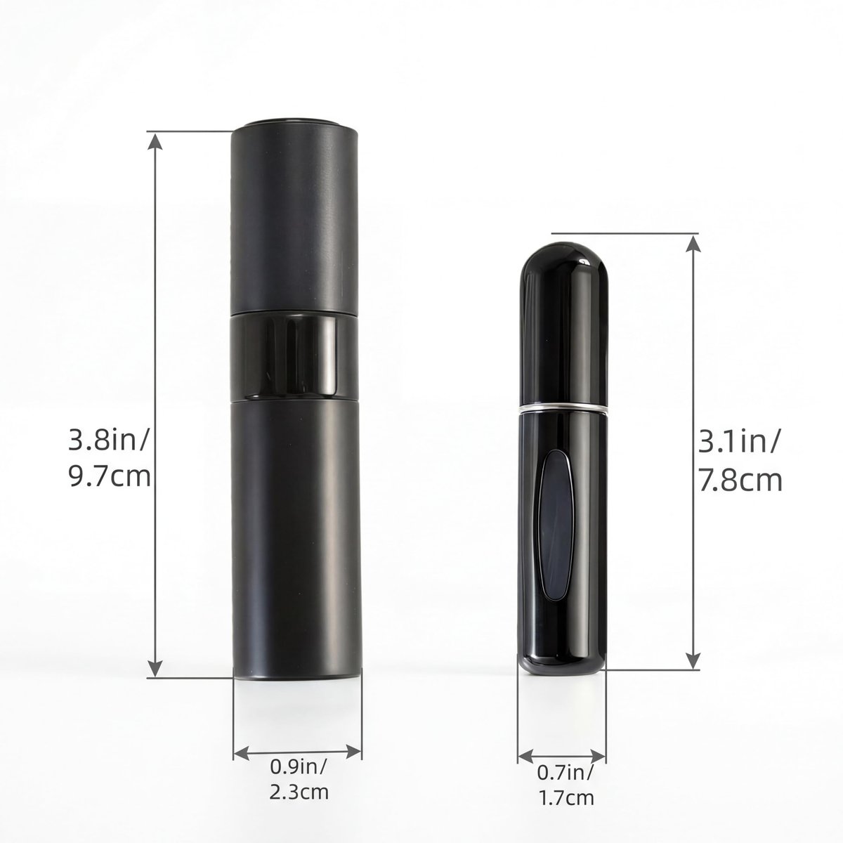Hoodupo 8ml Atomizer Perfume Travel Size Spray Bottle Empty Refillable (3 Pcs) + 5ml Mini Portable Cologne Dispenser Refill (6 Pcs) - Small Fragrance Accessories Set for Men and Women Avelisse
