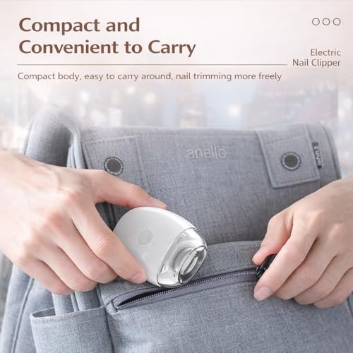 Electric Nail Clipper with LED Light, 3-Speed Cordless Nail Grinder, Mess-Free Catcher for Fingernails & Toenails, Travel-Friendly for Seniors, Kids - görsel 13