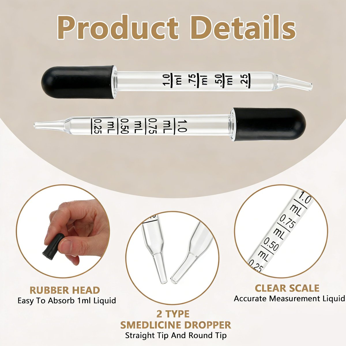 22-Piece Glass Dropper Set – 20 Droppers & 2 Cleaning Tools, 1ML Straight & Bent Tip for Oils, Liquids, Medicine, Lab, Crafts, Ear & Eye Care Avelisse