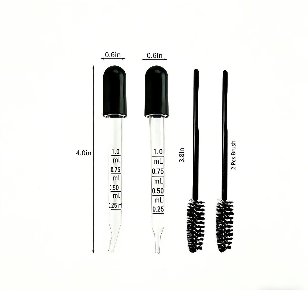 22-Piece Glass Dropper Set – 20 Droppers & 2 Cleaning Tools, 1ML Straight & Bent Tip for Oils, Liquids, Medicine, Lab, Crafts, Ear & Eye Care Avelisse