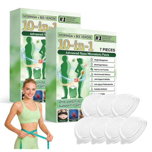 elesysy Moringa 10-in-1 Advanced Nano Microdarts Patch - Natural Skin Patches for Women and Men, Gentle Formula for All Skin (2 Boxes, 7 Tablets/Box) Avelisse