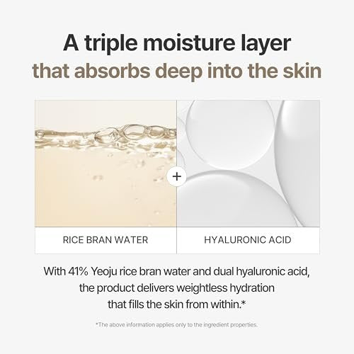 I'm From Rice Cream - Hydrating Face Moisturizer with Rice Water & Ceramide, Lightweight Barrier Cream for Dry & Combination Skin, Korean Skincare 1.69 fl oz Avelisse