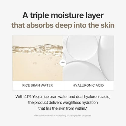 I'm From Rice Cream - Hydrating Face Moisturizer with Rice Water & Ceramide, Lightweight Barrier Cream for Dry & Combination Skin, Korean Skincare 1.69 fl oz Avelisse