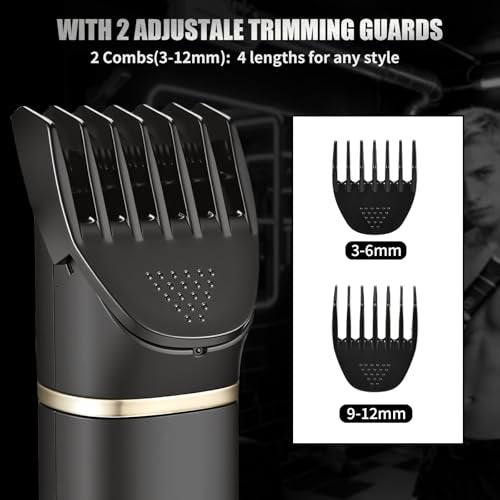Yorelolo Men's Body Hair Trimmer - Waterproof Pubic Hair Trimmer with Ceramic Blade, USB Fast Charging, 90-Minute Runtime - Ideal Valentine or Birthday Gift - görsel 8