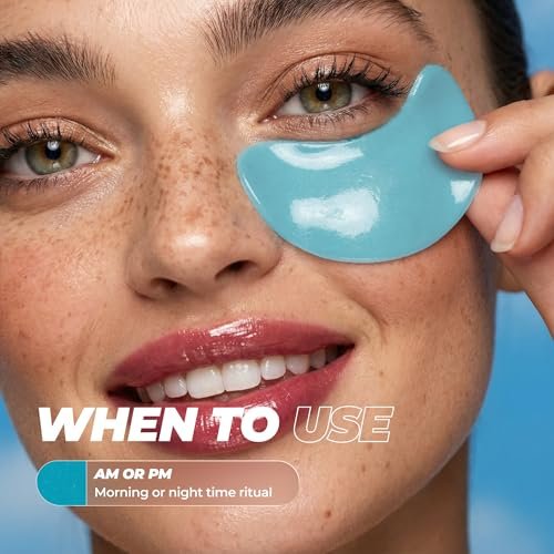 Vitamasques Goodbye Eye Bags XL Under Eye Patches - Caffeine Collagen Eye Mask for Dark Circles & Puffiness, Brightening Korean Eye Patches - 3 Pairs Hydrating Ultra Cooling Hydrogel Pads - görsel 3