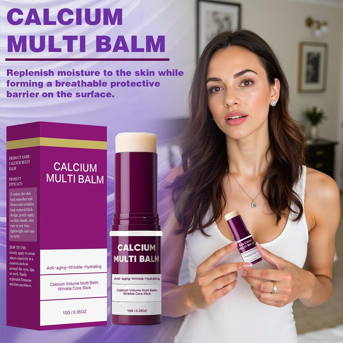 Ghyful Calcium Multi Balm Stick – Firming & Hydrating Collagen Cream for Face, Eyes, and Neck - görsel 11