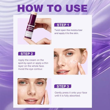 Ghyful Calcium Multi Balm Stick – Firming & Hydrating Collagen Cream for Face, Eyes, and Neck