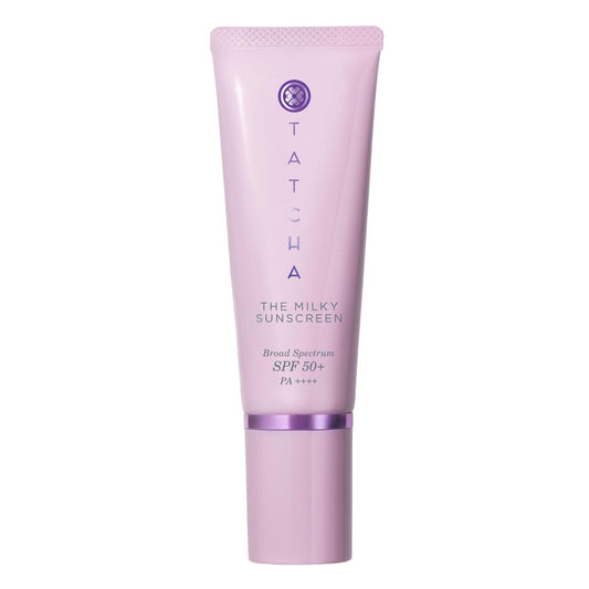 TATCHA The Milky Sunscreen Broad Spectrum SPF 50+ PA+++ - Daily Light-Weight Sun Protection with No White Cast, Visible Sun Damage Correction for All Skin Types with Ectoin, Vitamin E, and Aloe Avelisse