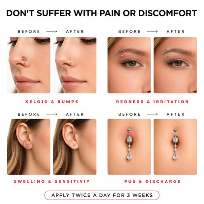 Piercing Aftercare Spray | Ear Piercing Cleaner 8oz | Saline Spray for Piercings - Aquia