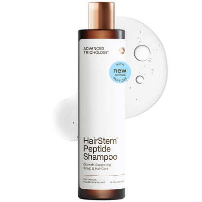 Hairstem™ Peptide Shampoo for Hair Growth – Peptide-Infused for Fuller, Stronger Looking Hair | Copper Tripeptide-1, Biotinoyl & Acetyl Peptides + Botanical Nutrients Avelisse