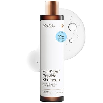 Hairstem™ Peptide Shampoo for Hair Growth – Peptide-Infused for Fuller, Stronger Looking Hair | Copper Tripeptide-1, Biotinoyl & Acetyl Peptides + Botanical Nutrients Avelisse
