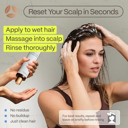 Hairstem™ Peptide Shampoo for Hair Growth – Peptide-Infused for Fuller, Stronger Looking Hair | Copper Tripeptide-1, Biotinoyl & Acetyl Peptides + Botanical Nutrients Avelisse